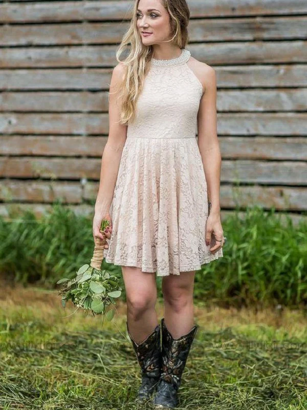 cowgirl Barn Wedding Guest, Sage green prairie dress with puff sleeves, cream lace boots, delicate gold jewelry