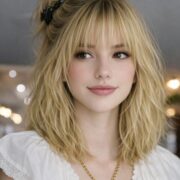 Claw Clip Updo with Bangs Wispy bangs hairstyle Whispy Bangs Hairstyle Ideas Face-Framing Looks