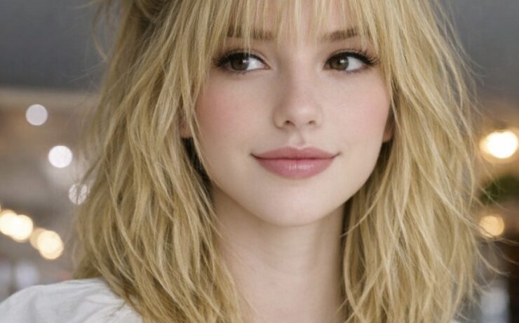 Claw Clip Updo with Bangs Wispy bangs hairstyle Whispy Bangs Hairstyle Ideas Face-Framing Looks