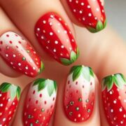 Strawberry Fields Bright Summer Nails Design Ideas |25 Vibrant Design Ideas