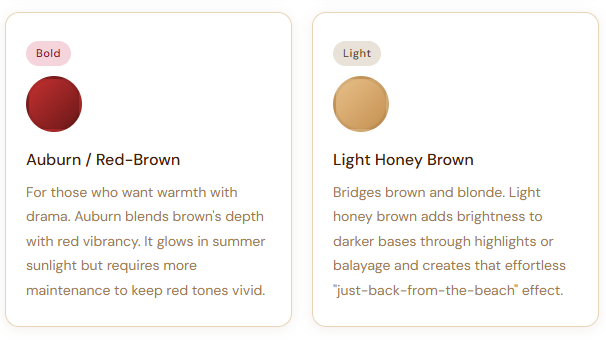 Auburn Red Brown Summer Brown Hair Ideas Why Brown Is Summer's Most Versatile Hair Color