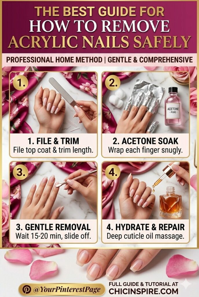 Best Guide for How to Remove Acrylic Nails Safely