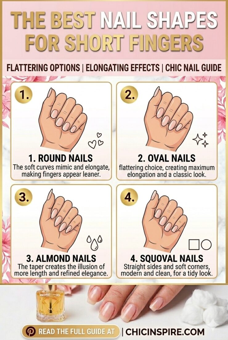 Best Nail Shapes for Short Fingers Best Nail Shapes for Short Fingers