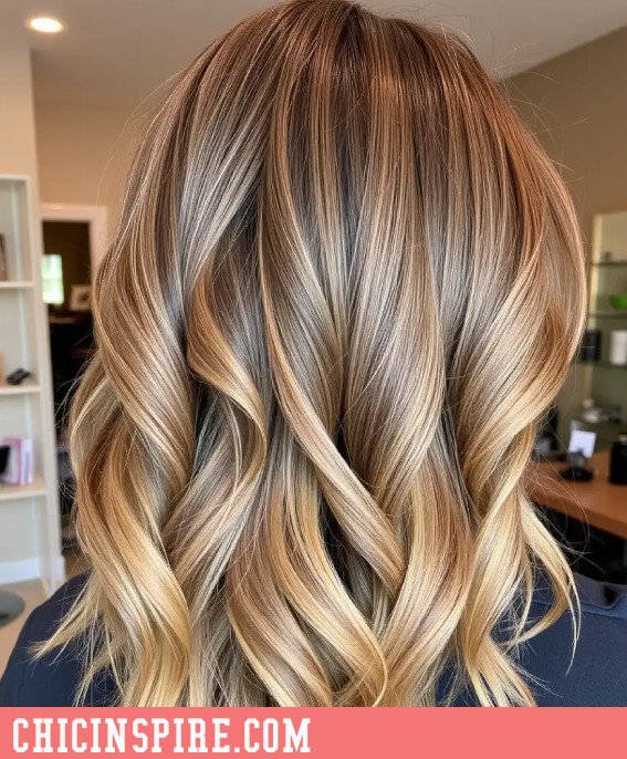 Burnished Bronze Brown hair