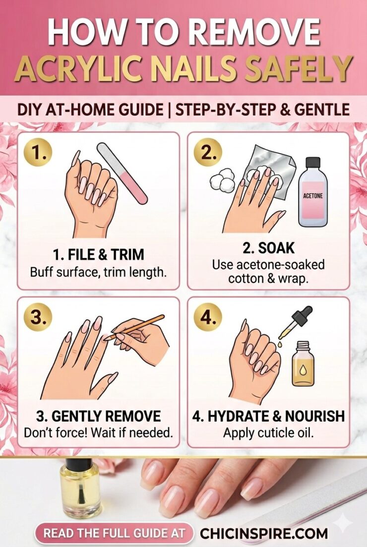 How to Remove Acrylic Nails Safely How to Remove Acrylic Nails Safely