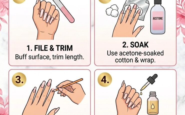 How to Remove Acrylic Nails Safely How to Remove Acrylic Nails Safely