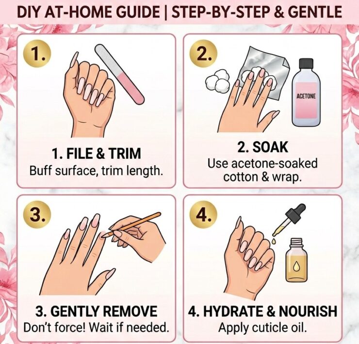 How to Remove Acrylic Nails Safely How to Remove Acrylic Nails Safely