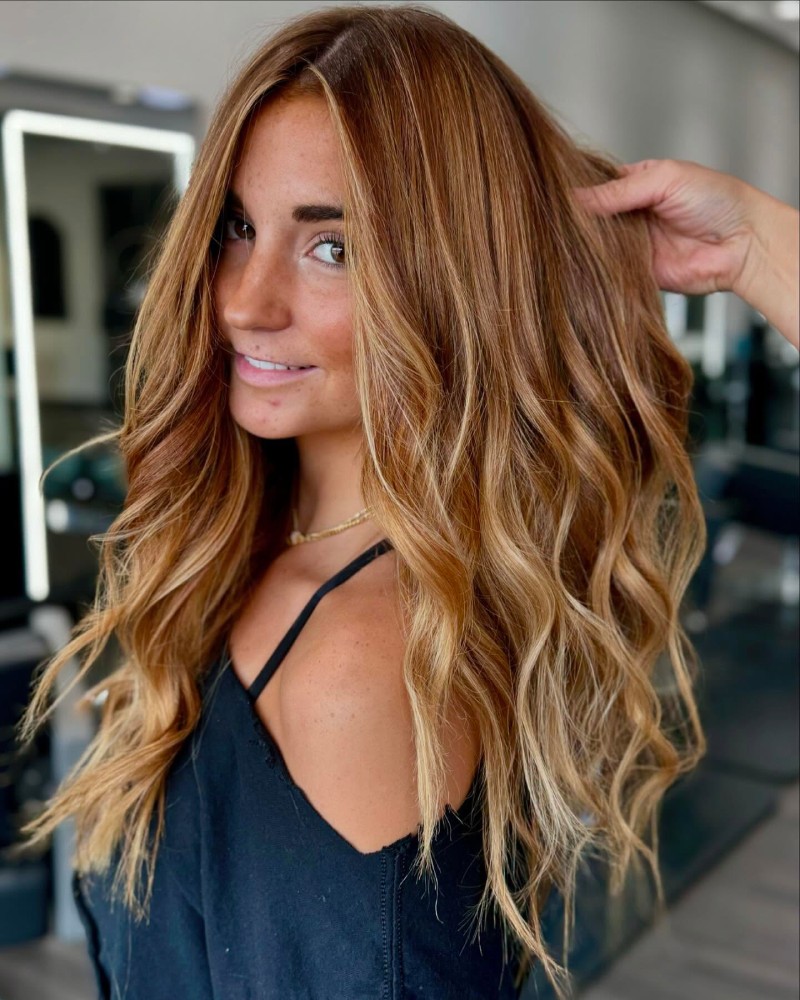Sun-Kissed Caramel Balayage