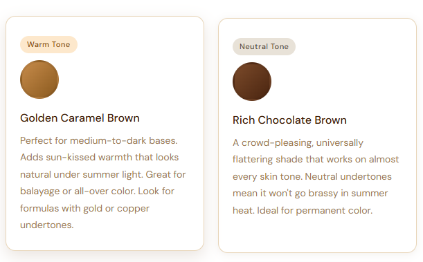 Warm Tone brown Summer Brown Hair Ideas Why Brown Is Summer's Most Versatile Hair Color