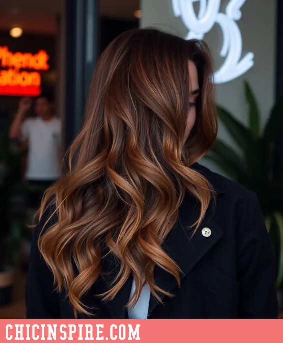 Warm Walnut Brown hair