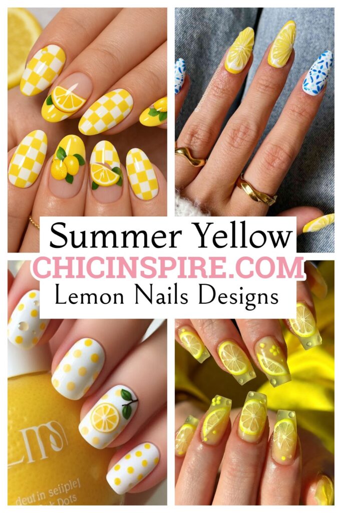 Lemon Nails Designs 12 Zesty & Fresh Ideas