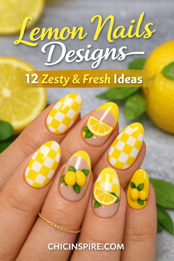Lemon Nails Designs 12 Zesty & Fresh Ideas