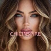 Textured Waves with Honey Highlights brunette with blonde peekaboo Hairstyle Brunette with Blonde Peekaboo Hair Color