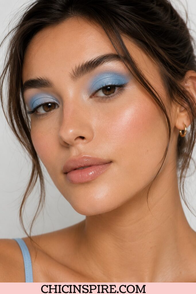 Baby Blue Matte Lid Eye Makeup Colors