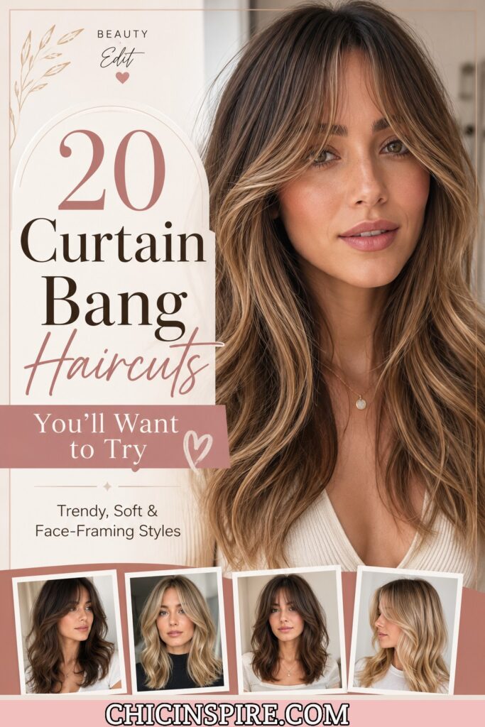 Curtain Bang Haircuts: The Best Curtain Bang Hairstyles, Styling Tips, and Trendy Ideas