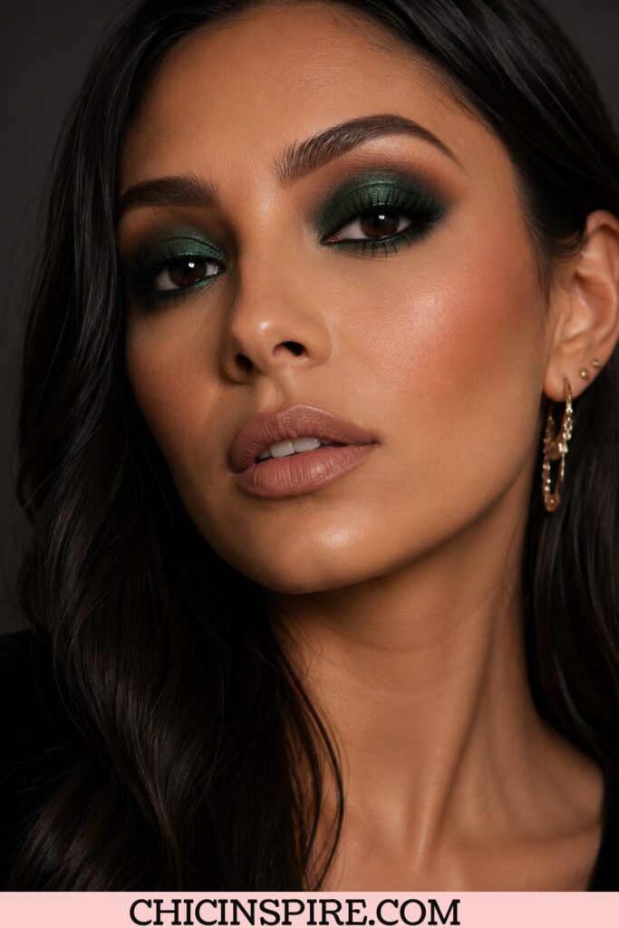 Emerald Green Smoky Eye Eye Makeup Colors