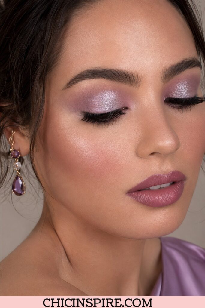 Lilac and Silver Eye Eye Makeup Colors