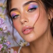 Rainbow Pastel Eye Colorful Eye Makeup