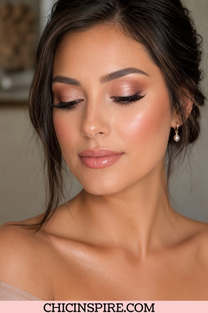 Rose Gold Shimmer Eye