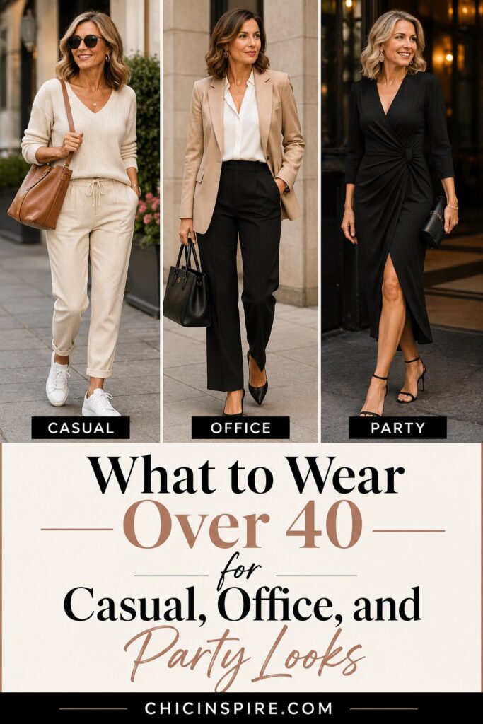 What to Wear Over 40 for Casual, Office, and Party Looks