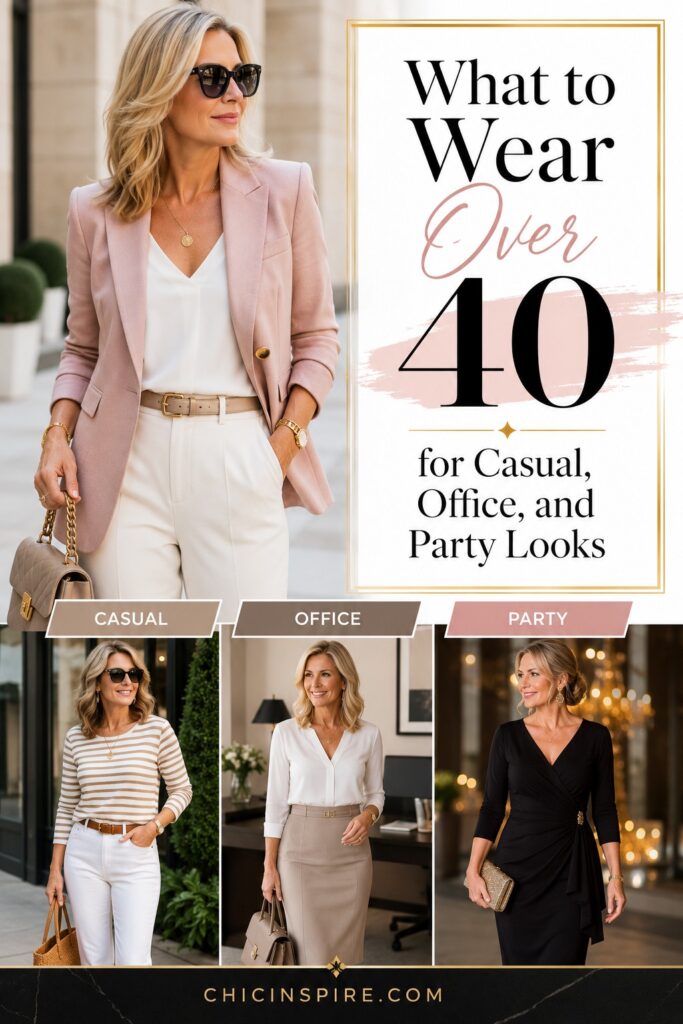What to Wear Over 40 for Casual, Office, and Party Looks