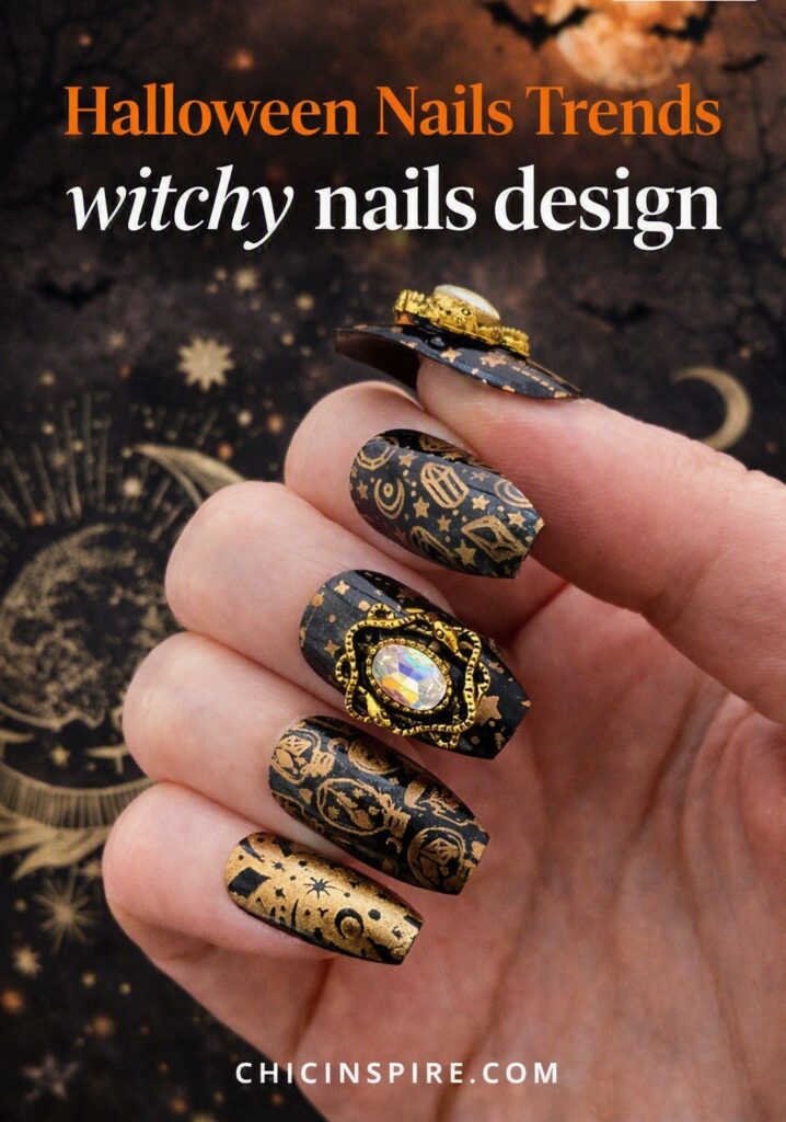 Fun Witchy Nail Designs for Halloween