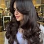Long Curtain Bangs With Butterfly Layers Long Curtain Bangs for Straight Hair