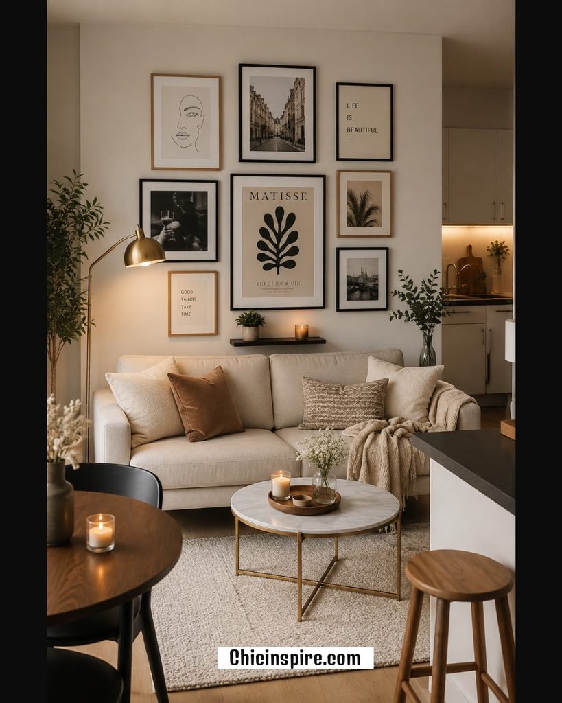 Create a Small Apartment Gallery Wall