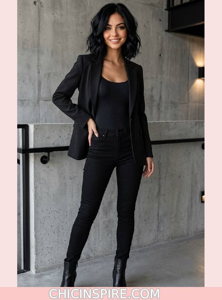 Monochrome Blazer Outfit