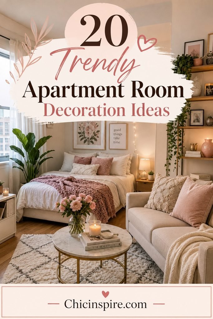 Trendy Apartment Room Decoration Ideas: 20 Stylish Ways to Decorate Your Space