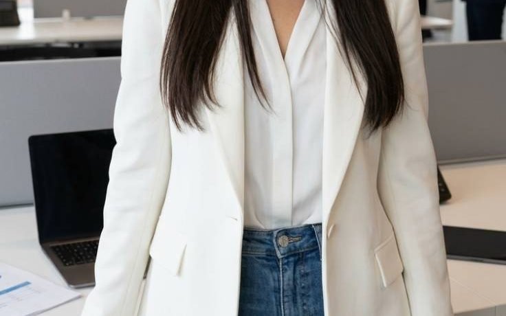White Blazer Blue Jeans Casual Blazer Outfits: 20 Easy Looks That Feel Stylish and Comfortable