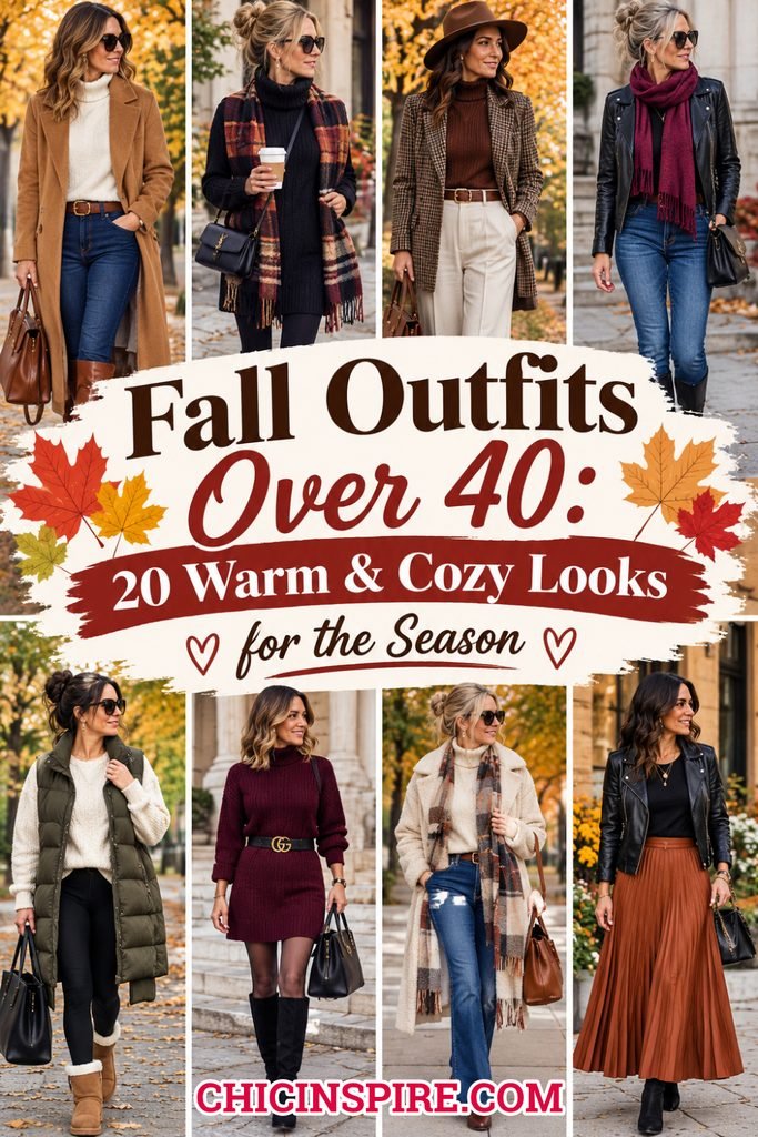 Fall Outfits Over 40: 20 Warm & Cozy Looks for the Season 4 Fall Outfits Over 40: 20 Warm & Cozy Looks for the Season Fall Outfits Over 40: 20 Warm & Cozy Looks for the Season